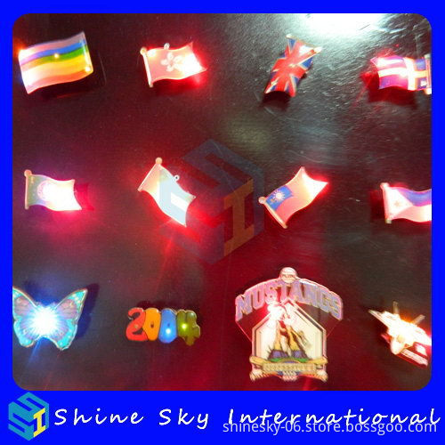 Best Quality Antique Led Light Up Badge Pin